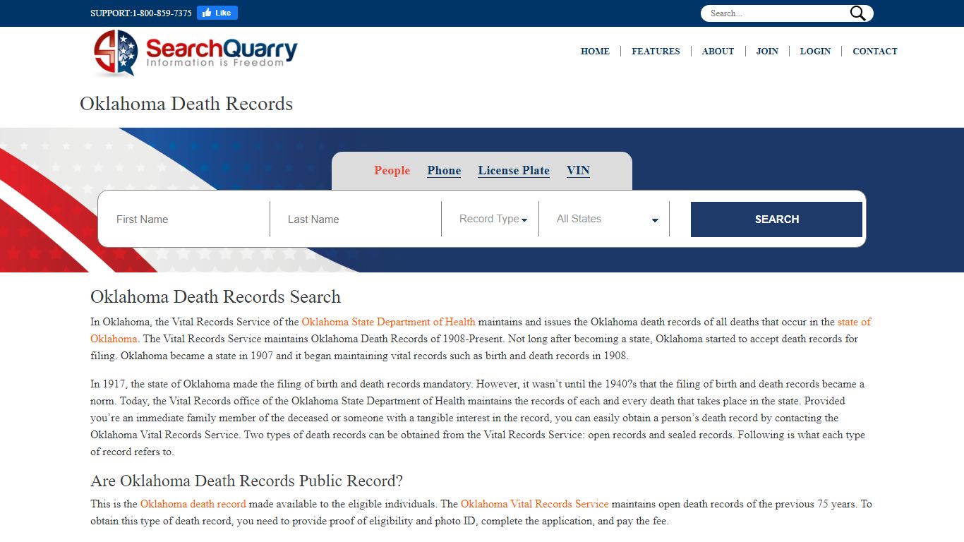 Oklahoma Death Records | Enter a Name to View Death Records - SearchQuarry